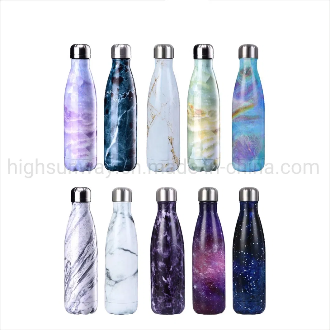 Double Wall Insulated Water Bottle Stainless Steel Vacuum Thermos Flask