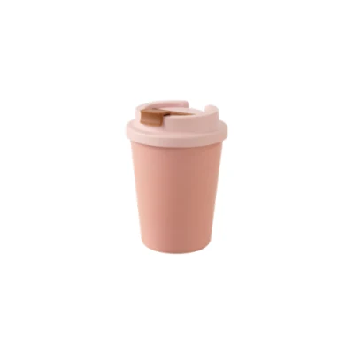 Material natural respetuoso con el medio ambiente, reutilizable, 350 ml, 12 oz, PLA, té, café, taza, taza de viaje, para llevar, sin melamina, sin diseño, color sólido para el hogar y la oficina