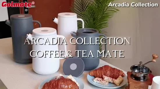 Jarra de vacío con revestimiento de vidrio y plástico personalizado, cafetera para uso familiar