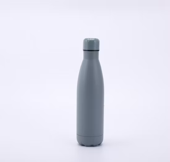 Warehouse aisló la botella de agua en blanco blanca de la cola de la sublimación del acero inoxidable 500ml de la botella de agua del deporte